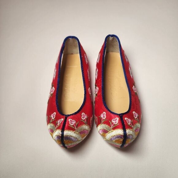 Flower Shoes Hanbok Accessory Korean Traditional New Year Birthday Baby Girl 135 - Picture 1 of 5